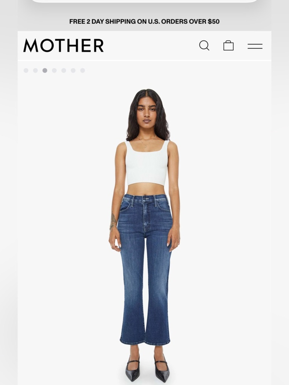 Mother Lil’ Hustler Ankle Jeans. Size 31p. Color: Heirloom.